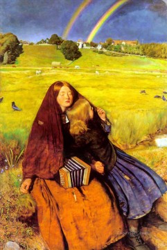blind girl Pre Raphaelite John Everett Millais Oil Paintings